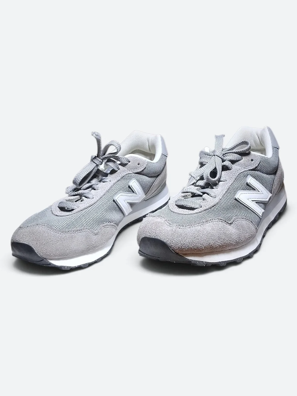 New Balance Men's 515 V3 Running Shoes US Size 8.5  Grey White Mesh Suede